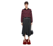Luxury Asymmetric skirt in wool