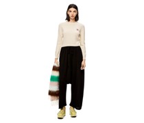 Luxury Anagram cropped sweater in wool