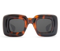 Luxury Inflated rectangular sunglasses in nylon