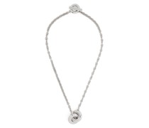 Luxury Donut single link necklace in sterling silver