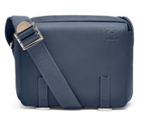 Luxury XS Military messenger bag in soft grained calfskin