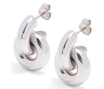 Luxury Donut link earrings in sterling silver