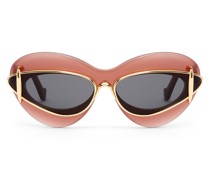 Luxury Cateye double frame sunglasses in acetate and metal