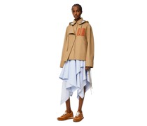 Luxury Hooded parka in cotton