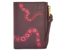 Luxury Octopus slim zip wallet in classic calfskin