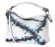 Luxury Small Pixelated Puzzle bag in satin calfskin