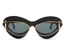 Luxury Cateye double frame sunglasses in acetate and metal
