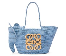 Luxury Small Elephant basket bag in raffia