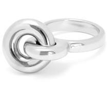 Luxury Donut link ring in sterling silver