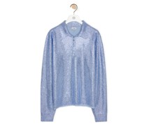 Luxury Embellished polo sweater in cashmere