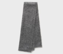 Alpaca knit scarf dark grey melange