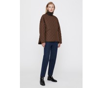 Quilted jacket saddle brown