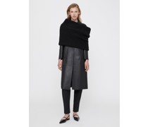 Bouclé tube scarf black