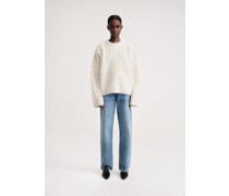Boxy alpaca knit macadamia
