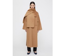 Long doublé scarf camel