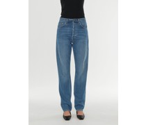 Loose fit denim washed blue