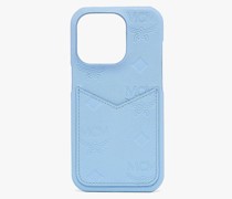 Hülle für iPhone 15 Pro aus Leder mit Monogramm