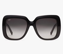 Zweifarbige, quadratische Sonnenbrille