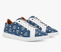 Terrain Low-Top-Sneaker in Vintage Denim Jacquard