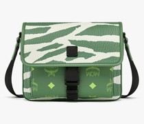 Klassik Messenger-Tasche in Meta Safari Visetos