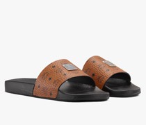 Slides mit Monogramm-Print