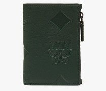 Aren Portemonnaie aus Leder mit Maxi-Monogramm und Schnappverschluss
