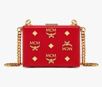 Berlin Umhängetasche aus Leder mit Gold-Monogramm