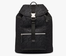 Brandenburg Rucksack aus jacquardgewebtem Nylon mit Cubic-Monogramm
