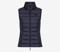 Gefütterte ärmellose Daunenjacke