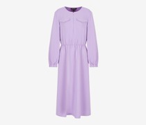 Midi-kleid Violett Polyester