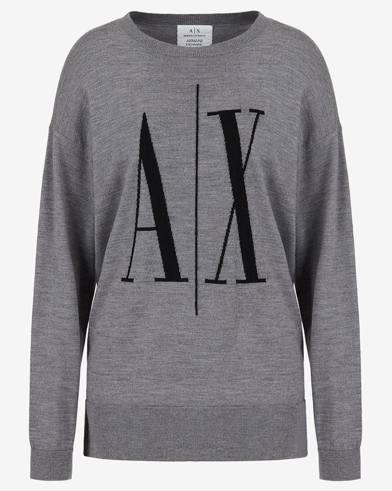 Armani Exchange Damen Pullover aus weichem Garn