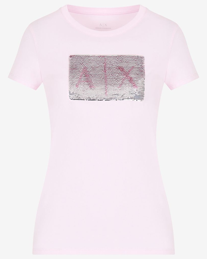 Armani Exchange Damen Jersey-T-Shirt in normaler Passform