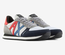 Sneaker aus Öko-Wildleder, Mesh und Nylon