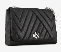 Tasche mit doppelten Henkeln aus Kette und Stoff