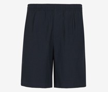 Shorts Marineblau Polyester, Viskose