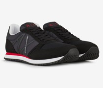 Sneaker aus Öko-Wildleder, Mesh und Nylon