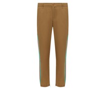 Gg Web Cotton Trousers