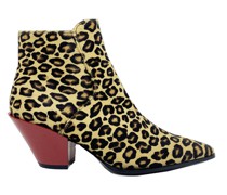 Leopard Print Pony Hair Boots