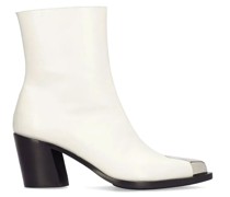 Alexander Mcqueen Leather Cowboy Punk Boots