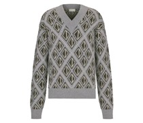 CD Diamond Motif Wool Sweater