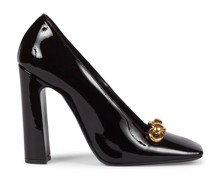 Swing Patent Leather Chain Pumps