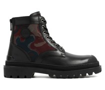 Camouflage Leather Boots