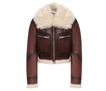 Cropped Leather Jacket