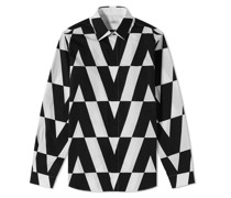 Optical Logo Print Shirt