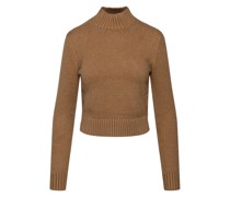Cropped Cotton Sweater