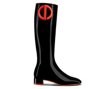 Patent Leather Knee Boots