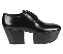 Leather Platform Loafers