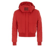 Off White Padded Bomber Jacket