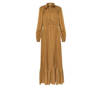 Silk Logo Midi Dress