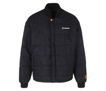 Heron Preston Metallic Padded Bomber Jacket